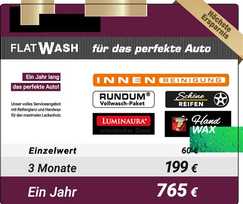 mr. wash flatrate|FLATWASH – die Flatrate für die Autowäsche